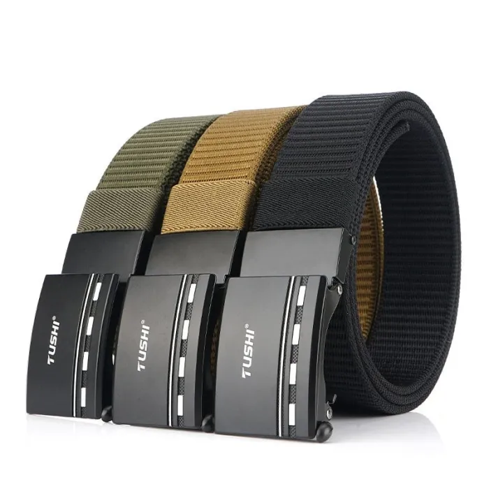 Ceinture en nylon militaire avec boucle métallique
