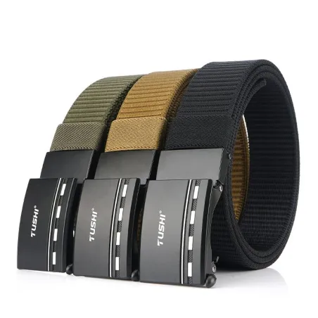 Ceinture en nylon militaire avec boucle métallique