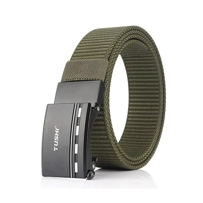 Correia de nylon militar com fivela de metal