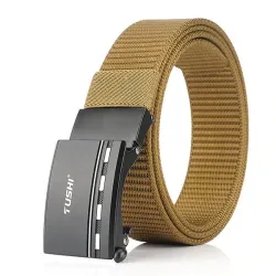 Cintura in nylon militare con fibbia in metallo
