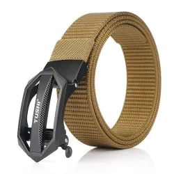 Correia de nylon tática com fivela de metal - ajustável