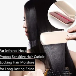 2 in 1 - ceramic hair straightener / curler - ion infrared