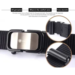 Correia de nylon militar com fivela automática