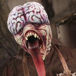 Biochemische Zombie Maske - mit langer Zunge - Latex - Halloween / Masquerades