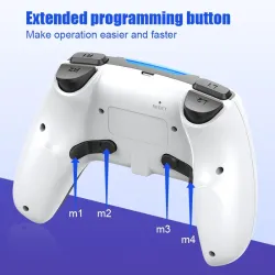 PS4 / PS5 - Controller wireless Bluetooth - doppia vibrazione - PC / Android