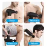Pistola de massagem - relaxamento muscular profundo - alívio da dor - 5 cabeças massagista com saco de armazenamento
