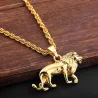 Collier tendance avec lion - or