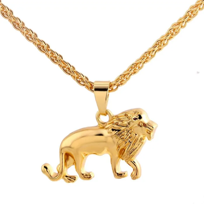 CollarCollar de moda con león - oro