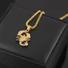 Gold scorpion necklace