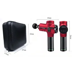 Arma de massagem - alívio da dor muscular / relaxamento - massageador de corpo elétrico - 30 velocidades - 2500mAH