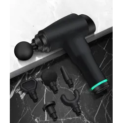 MasajePistola de masaje - relajación muscular profunda - alivio del dolor - 5 cabezas masajeador cuerpo con bolsa de almacena...