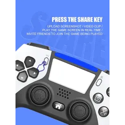 PS4 / PS5 - Contrôleur sans fil Bluetooth - double vibration - PC /Android