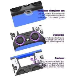 PS4 / PS5 - Controller wireless Bluetooth - doppia vibrazione - PC / Android