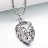 CollaresColgante de la cabeza de León - collar de oro
