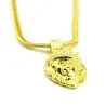 Crowned lion pendant - guldhalsband