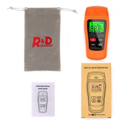 MT-18 - orange - digital tester - wood / paper moisture meter - wall moisture sensor - tester