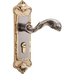 Poignées de porte Vintage avec serrure de sécurité - 2 pièces