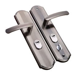 Universal door handles with security lock - 2 pieces set