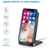 10W / 15W - trådlös laddare - snabb laddning - står för iPhone / Samsung