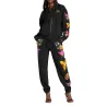 Hoodies & JerséisTrajes de moda con mariposas impresas - capucha / pantalones - conjunto