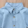 Pitkähihainen paita - mini denim -puku tytöille
