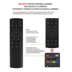 G20S - 2.4G - bezprzewodowa mysz powietrzna - żyroskop - sterowanie głosem - mini klawiatura - pilot do PC Android TV BoxMyszki