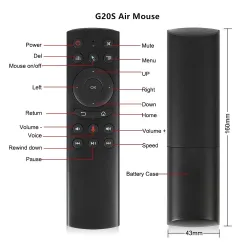 G20S - 2.4G - langaton ilmahiiri - gyro - ääniohjaus - mini näppäimistö - etäohjaus PC Android TV Box