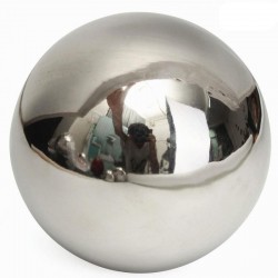 Hopea koristeellinen pallo - peilivaikutus - ruostumaton teräs