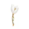 Vit tulpan - elegant brosch