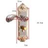 Vintage door handles with security lock - 2 pieces set