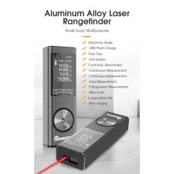 80m - digital laser rangefinder - electronic angle sensor - USB - waterproofMeasurement