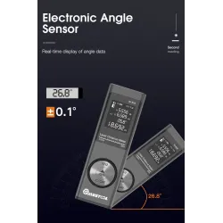 80m - diaphragme laser numérique - capteur d'angle électronique - USB - étanche
