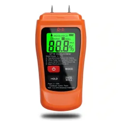 MT-18 - orange - digital tester - wood / paper moisture meter - wall moisture sensor - tester