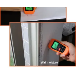 MT-18 - orange - digital tester - wood / paper moisture meter - wall moisture sensor - tester
