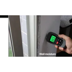 MT-18 - grå - digital tester - trä / papper fuktmätare - vägg fukt sensor - testare