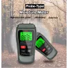 MT-18 - szary - tester cyfrowy - miernik wilgotności drewna / papieru - czujnik wilgotności ściany - testerElektronika & Narz...