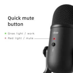 K678 - microphone professionnel USB - enregistrement - streaming - jeu - pour PC / Mac / PS4