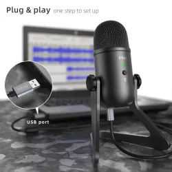 MicrófonosK678 - micrófono profesional USB - grabación - streaming - juego - para PC / Mac / PS4