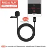 MicrófonosYC-LM10 II - 1,5m - 3m - 6m - micrófono profesional Lavalier - cable para iPhone