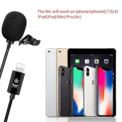 MicrófonosYC-LM10 II - 1,5m - 3m - 6m - micrófono profesional Lavalier - cable para iPhone