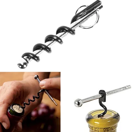 Mini corkscrew - viinipullon avaaja - ruostumaton teräs