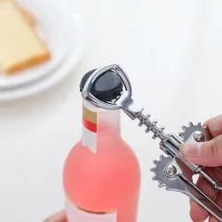 Bottle opener - corkscrew - wing type