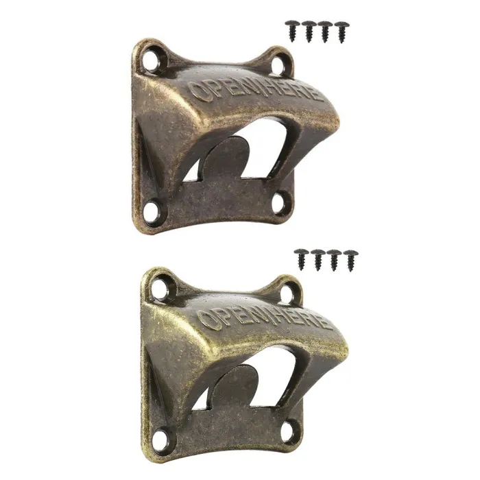 Wall mounted bottle opener - retro style