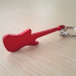 BarAbrebotellas con llavero - guitarra de metal