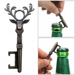 Retro bottle opener - key - deer head