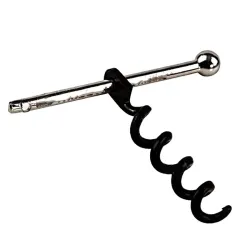 Mini corkscrew - wine bottle opener - stainless steel