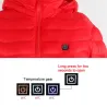 Chaquetaschaqueta climatizada USB con capucha / cremallera - algodón bajo - unisex