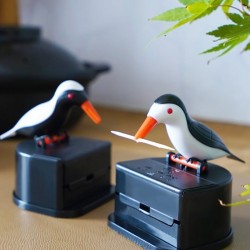 Contenitore automatico stuzzicadenti - uccello colorato