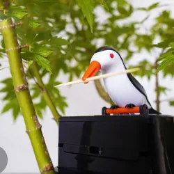 Automatic toothpick container - colorful birdKitchen