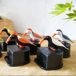 Automatic toothpick container - colorful birdKitchen